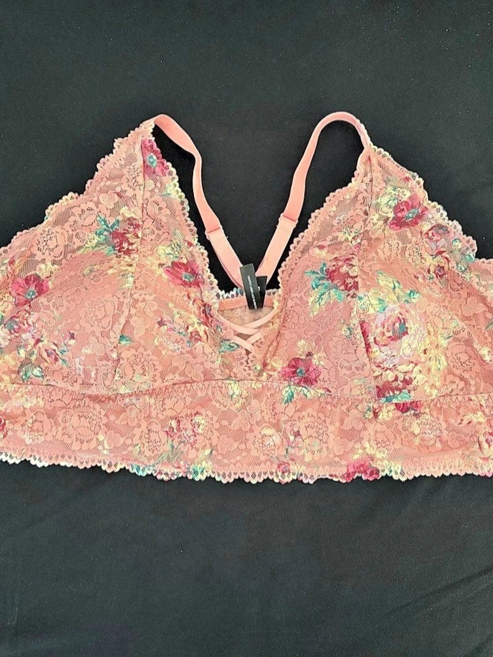 TORRID Floral Lace Bra in Pink Size 5 Like New